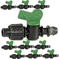 Suinga. 10 x Llave de Paso Cinta de riego por Goteo 16mm a Toma. Válvula derivación con Junta Utilizada para conectar…